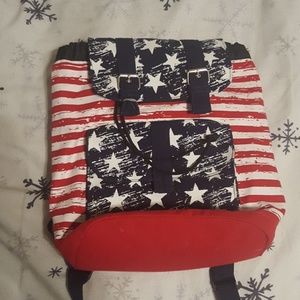 American flag backpack